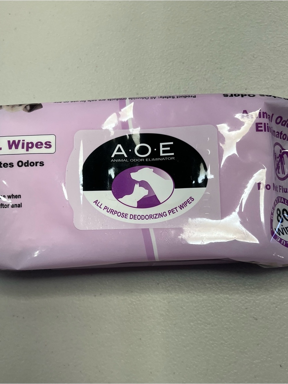 NIB Odorcide Odor Eliminating Deodorizing Pet Wipes Dog Cat Grooming